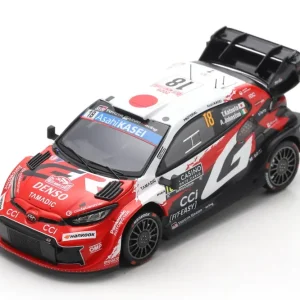 Promotion Saisonnière Spark TOYOTA GR Yaris Rally1 No.18 TOYOTA GAZOO RACING WRT Monte Carlo Rally 2026 T. Katsuta - A. Johnston (1/43)