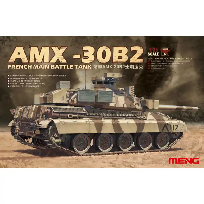 Char Français AMX-30B2 - MENG TS-013 - 1/35 Haute Qualité