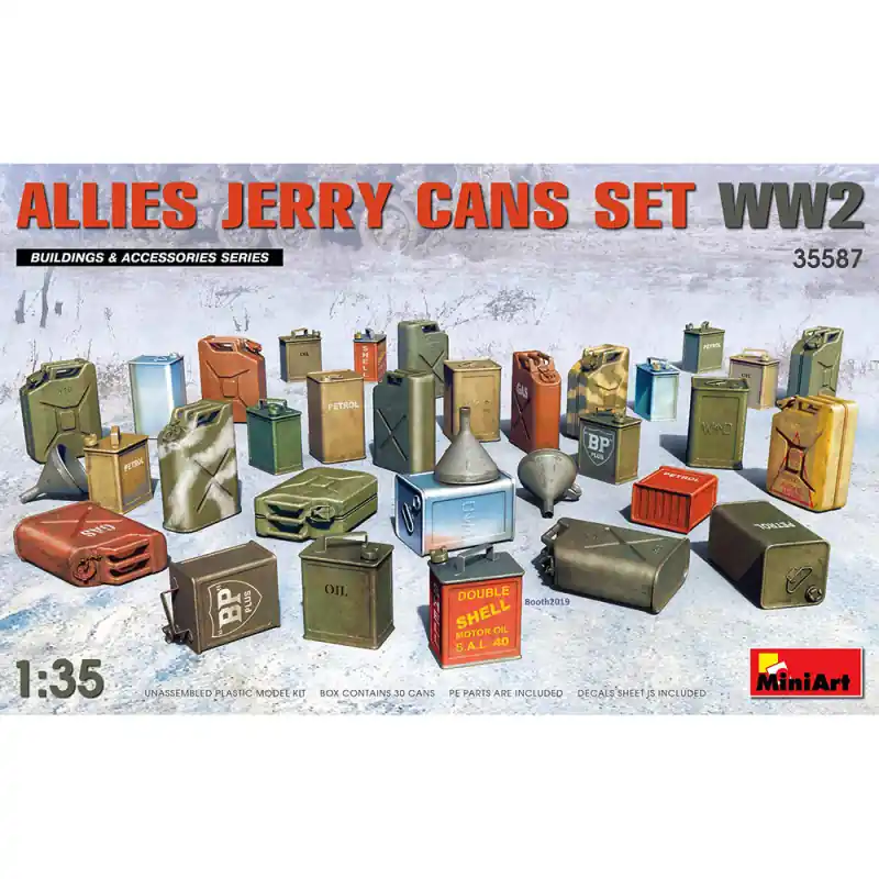 Vente Flash Jerricans Alliés WW2 - Série Buildings & Accessoires - MINIART 35587 - 1/35