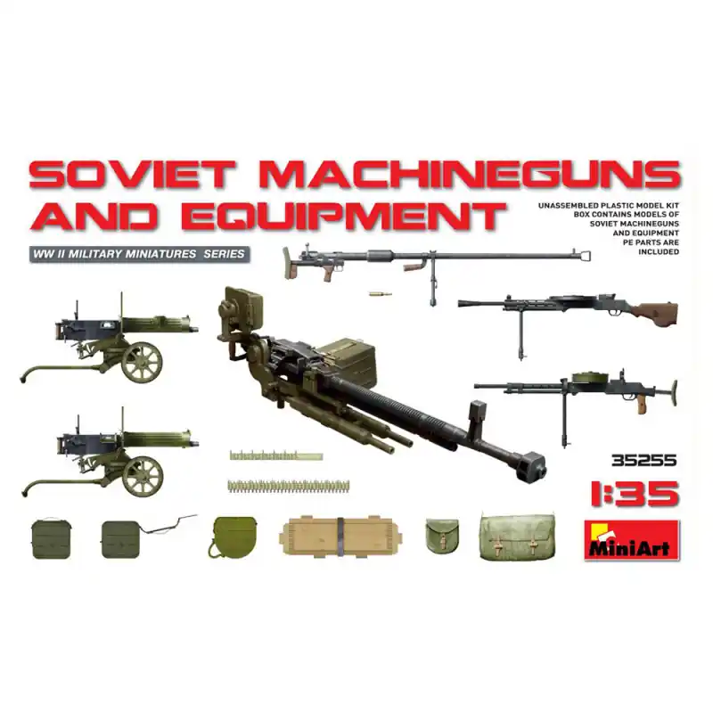 Mitrailleuses et équipements soviétiques - MINIART 35255 - 1/35 Usine Directe