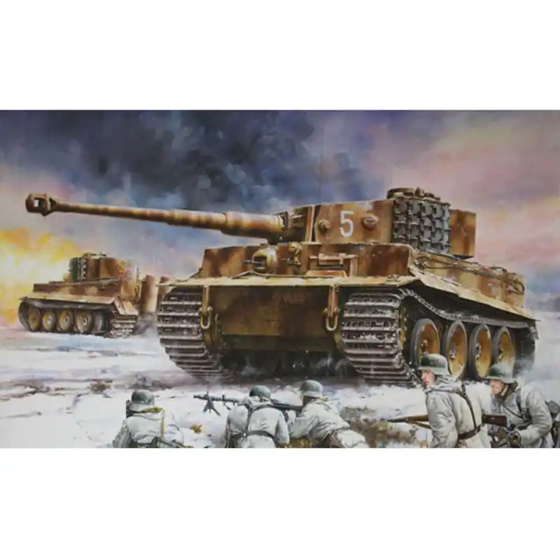 Char / Tank Tiger I Mid Production, Front de l‘Est 1944 - DRAGON 6624 - 1/35 Achat Immédiat