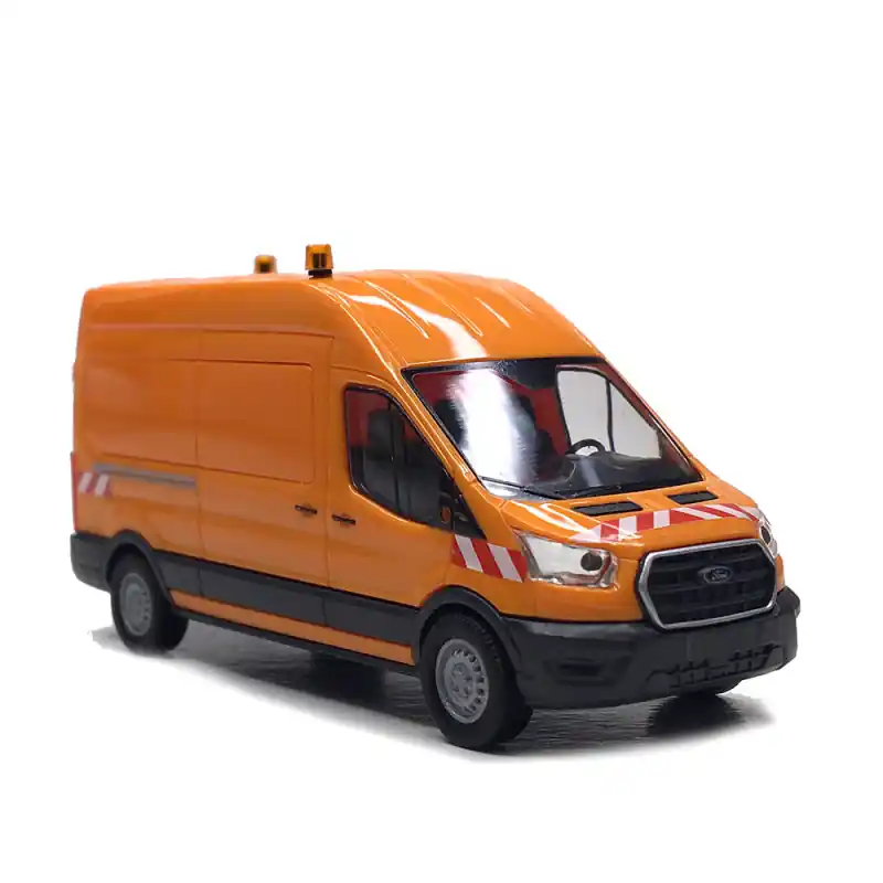 Réduction Ford Transit, custom, orange - BUSCH 54515 - HO 1/87