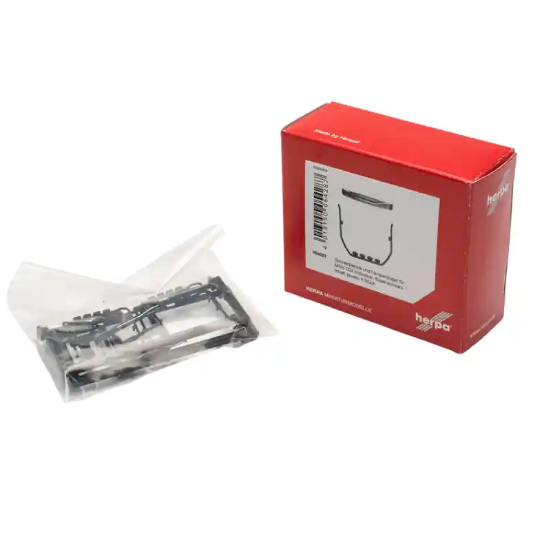 Accessoires MAN support de lampe individuel avec pare-soleil, noir, jeu de 4 - Herpa 054287 - HO 1/87 Expédié Aujourd'hui