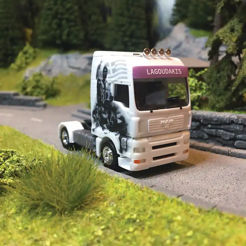 Camion Tracteur, MAN TGA XXL, "LAGOUDAKIS" - HERPA 315708 - 1/87 Promotion