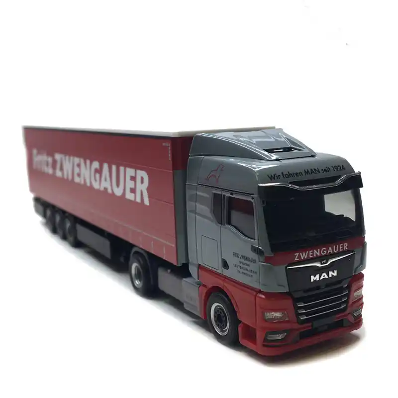 Commander Maintenant MAN TGX GM, semi-remorque à rideaux coulissants, Zwengauer - HERPA 319911 - HO 1/87