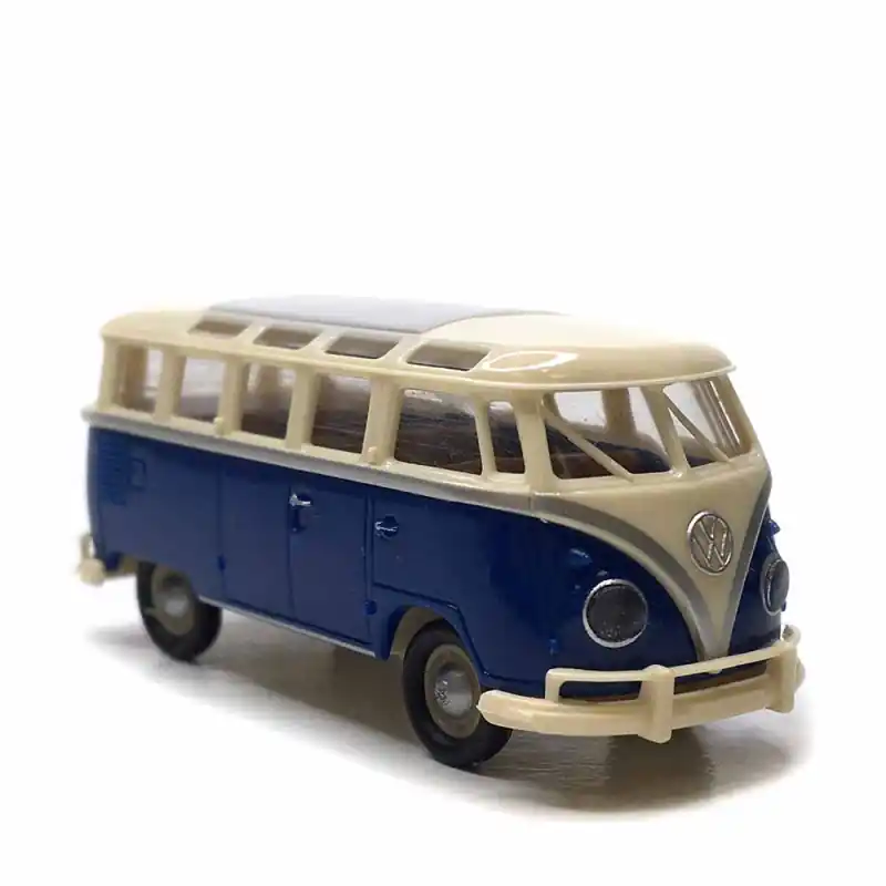 Volkswagen T1b Samba, beige, bleu, 1960 - BREKINA 31853 - HO 1/87 Offre Limitée