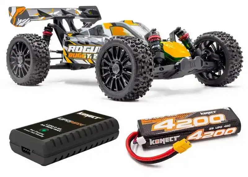 HobbyTech Rogue Buggy 2.0 Brushless 4x4 1/8 RTR + Batterie/Chargeur Promotion