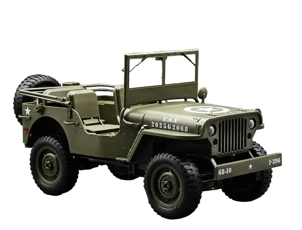 E-Zee RC Jeep Willys 4wd + Led RTR EZ-G2068 Haute Qualité