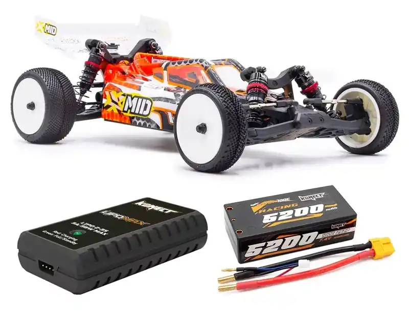 HobbyTech Buggy X-Mid 2WD Brushless RTR + Lipo/Chargeur 1.XMID.RTR-PACK Solde
