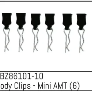 Vente Directe Absima Clips de carrosserie (x6) Mini AMT ABZ86101-10