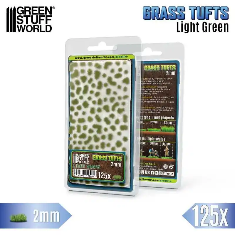 Touffes d‘herbe - Tuft 2 mm - Vert clair Réduction