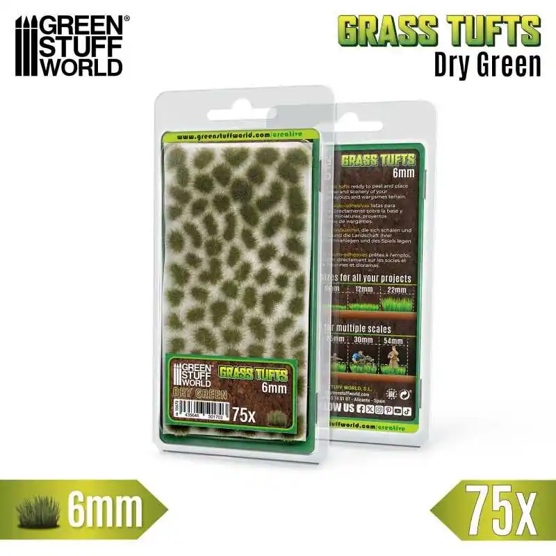 Touffes d‘herbe - Tuft 6 mm - Vert Sec Marque