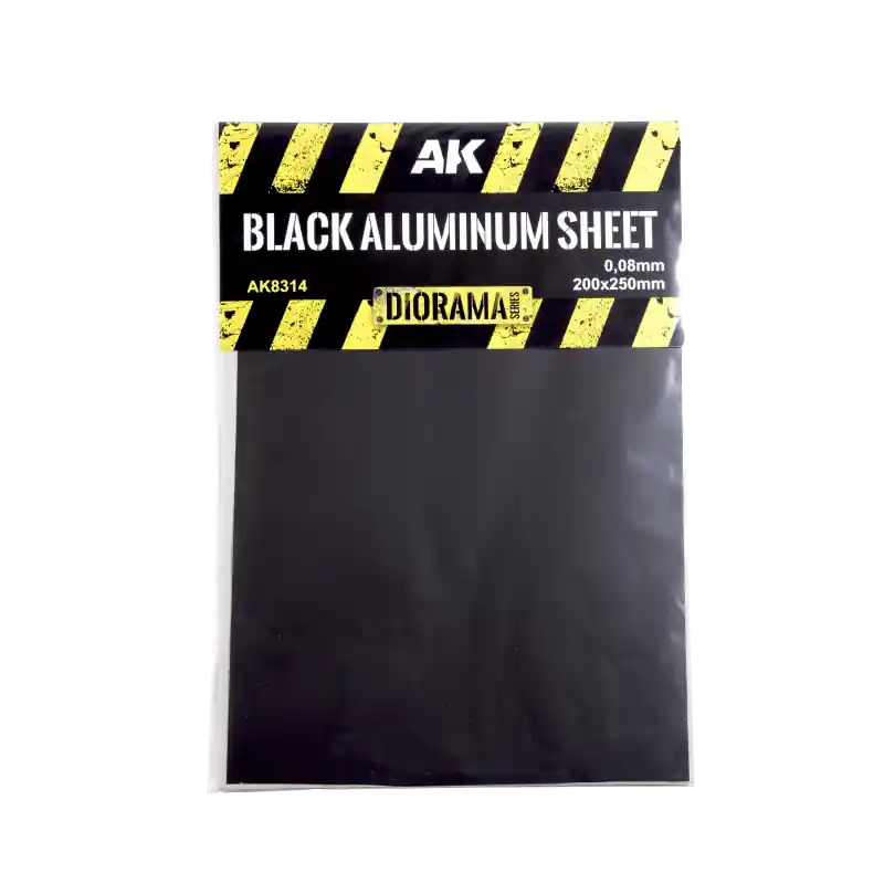 Bon Plan Feuille d‘Aluminium Noire 150 um (micromètre)