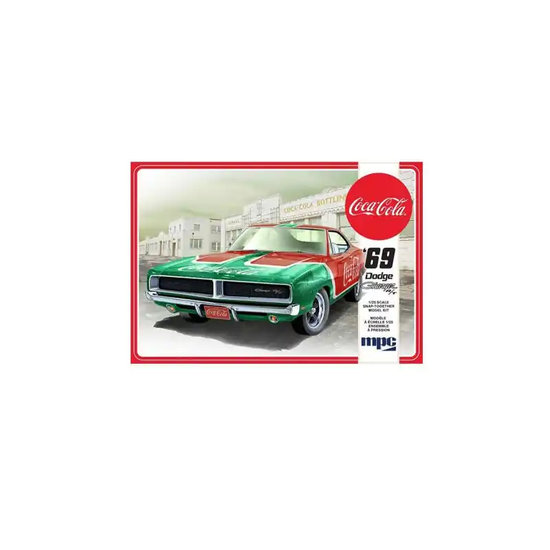 Bon Marché Maquette de voiture en plastique Dodge Charger RT 69 Coca Cola 1/25