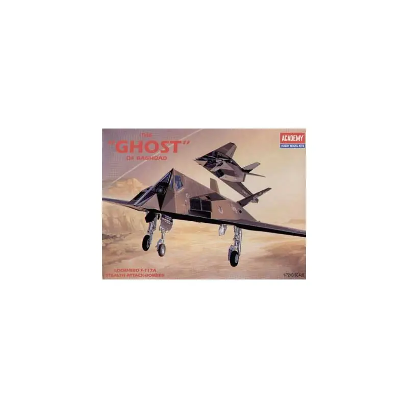 Maquette d‘avion en plastique F-117A Steal Bomber 1/72 Produit De Marque
