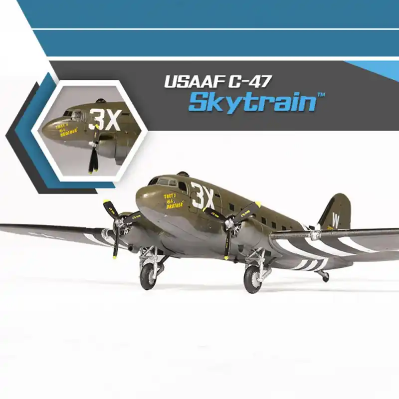 Solde Maquette d’avion en plastique USAFF C-47 Skytrain 1 144