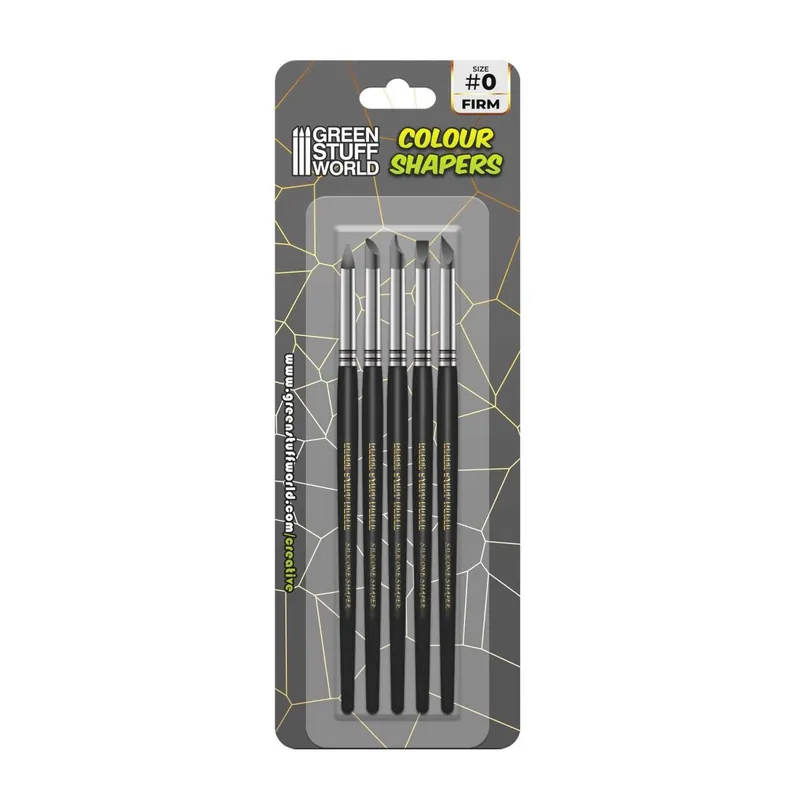 Dernier Modèle Pinceau Silicone - Colour Shapers TAILLE 0 - NOIR FERME