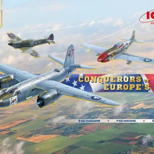 Certifié ICM 48324 Conquerors of Europe‘s Sky (B-26 C / P-51 D and Spitfire XVI)