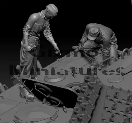 FOCUS MINIATURES 3503 Engin Failure (2 figures) Offre Limitée
