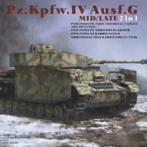 Border Model BT001 Pz.Kpfw.IV Ausf.G Mid/Late 2 in 1 Jusqu'à Épuisement Des Stocks