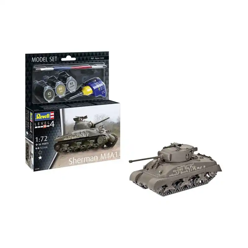 Commander Maintenant Revell 63290 Sherman M4A1 Model Set