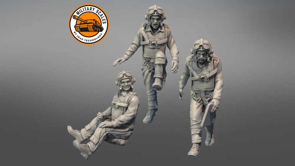 Offre Limitée IDAP Technology PMI0429C US Navy Pilots WW2 Set 3