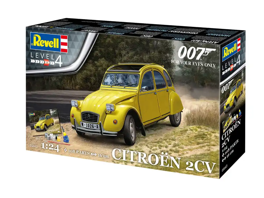 Revell 05663 Citroen 2CV (James Bond 007) ‘For Your Eyes Only‘ - Gift Set Seulement Aujourd'hui