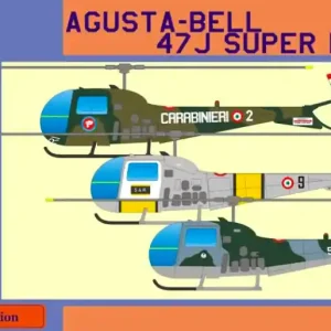 Prix Promo LF Models PE4403 Agusta-Bell 47J Super Ranger (Carabinieri, Italian SAR, Italian AF)