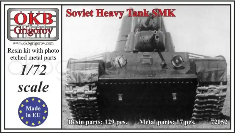 Offre Exclusive OKB Grigorov V72052 Soviet Heavy Tank SMK