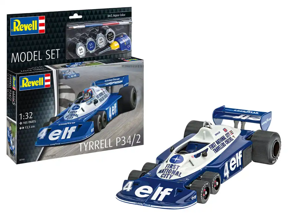 Offre Limitée Revell 67741 Tyrrel P34/2 6-Wheeler Model Set