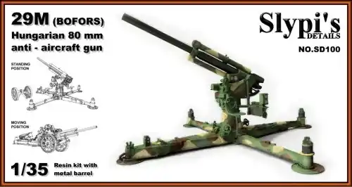 Must-Have Balaton Modell SD100 29M (Bofors) Hungarian 80mm Anti-Aircraft Gun