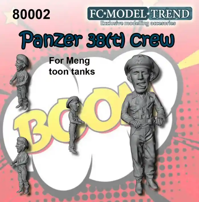 Dernier Modèle FC ModelTrend 80002 Panzer 38 (t) crew. Toon.