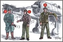 CMK F72042 Japan.Army Pilots+Mechanics WW II Promotion Saisonnière