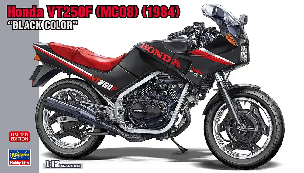 Hasegawa 21755 Honda VT250F (MC08) (1984) Black Color Expédié Aujourd'hui