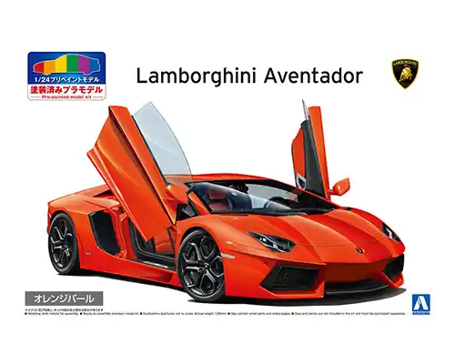Vente Directe Aoshima 06201 LAMBORGHINI AVENTADOR ORANGE PEARL 2011
