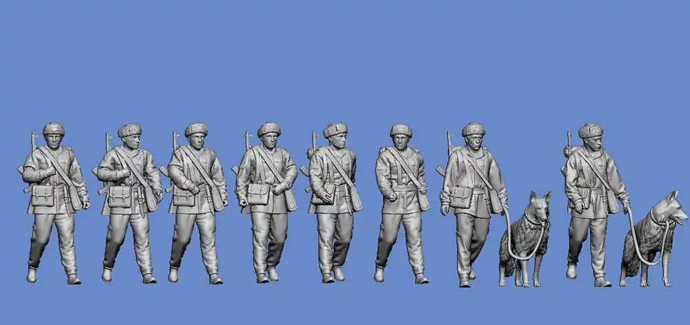 Germania-Figuren 72-CW-1223 Border Troops Of The NVA – Winter Headgear Livraison Express