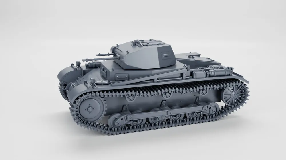 Livraison Express EMP3D 72012750-48 Czołg lekki Panzer II Ausf.A - zamknięty właz