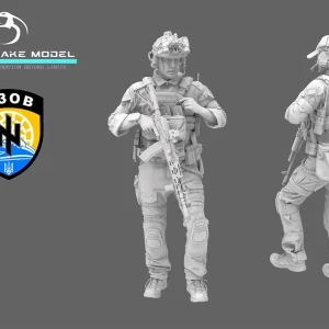 BlackSnake Model UKS-03-16 Ukrainian Soldier of Azov Regiment - Soldier No.3 (1 Figure / 3D-Printed) Affaire À Saisir
