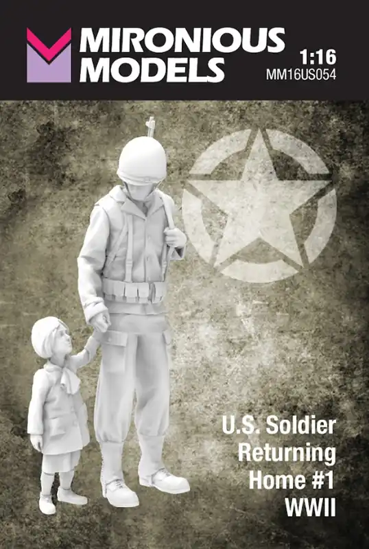 Meilleur Choix Mironious Models 16US054 US WWII Soldier Returning Home No.1 (2 Figures)