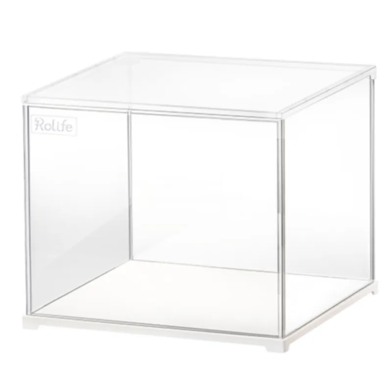 Certifié Vitrine de protection DF03L Housse Acrylique Transparente 29×24×24 cm pour Maquettes DG Rolife