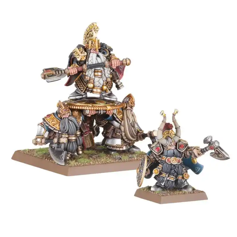 The Old World Nains Dwarf Lords with Shieldbearers Meilleur Prix