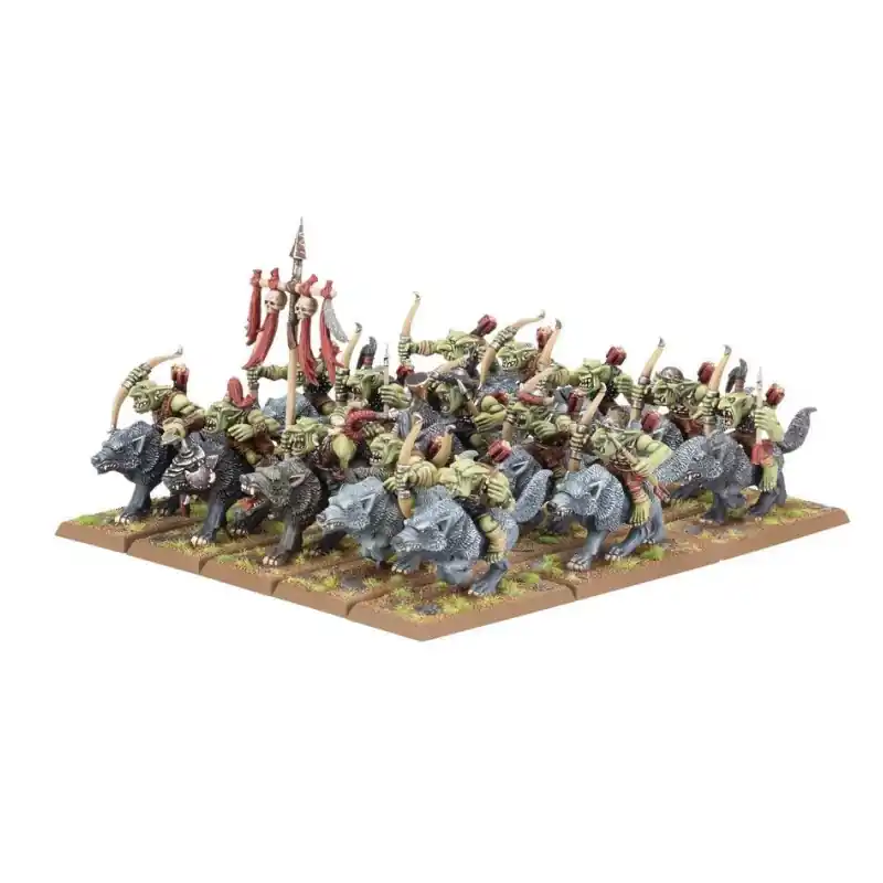 Nouvelle Collection The Old World Orque Bande de Chevaucheurs de Loup Gobelin