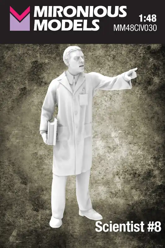 Seulement Aujourd'hui Mironious Models 48CIV030 Scientist No.8 (1 Figure / 3D-Printed)