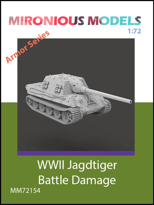Commander Vite Mironious Models 72154 Jagdtiger - Battle Damage (3D-Printed)