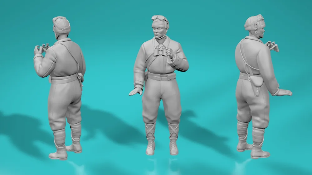 EMP3D 99202626-35 Japoński czołgista 2WŚ - pełna figurka - wersja 3a Seulement Aujourd'hui