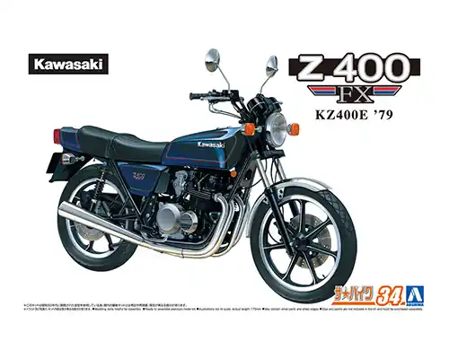 Aoshima 06368 KAWASAKI KZ400E Z400FX ‘79 Offre Spéciale