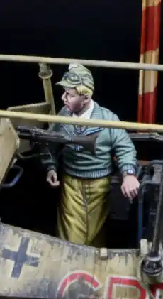 D-DAY miniature studio 35281 Afrikakorps Officer (1 Figure) Commander Maintenant