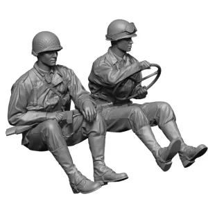 H3MODELS 24114 US WW2 Willys Crew Set (2 Figures) Top Vente