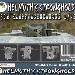 Dernier Modèle Helmuth‘s Strongholds 35043 5cm KwK 38 L/42