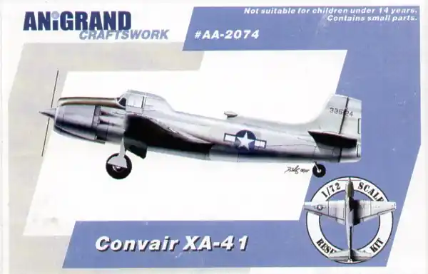 Anigrand Craftswork AA2074 Convair XA-41 - High-performance WWII dive bomber Promotion Saisonnière